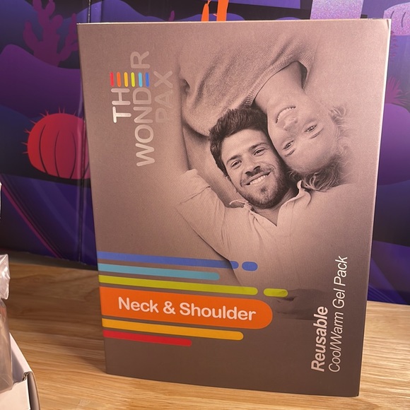 The Wonder Pax Neck & Shoulder Reusable Cool/Warm Gel Pack New In Box - Picture 8 of 12